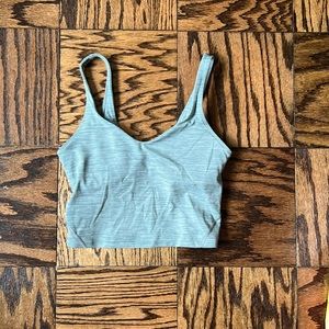 Green lululemon crop top